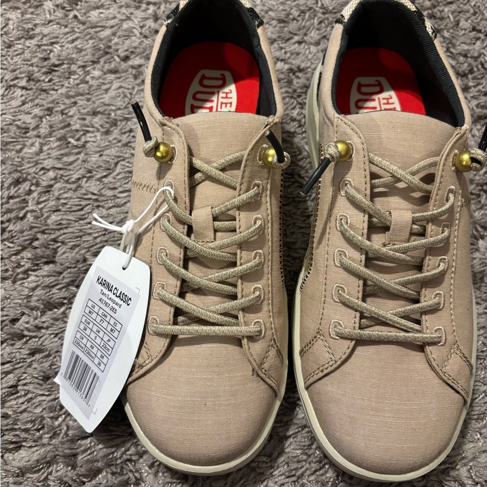 Hey Dude Women's Tan Sneakers